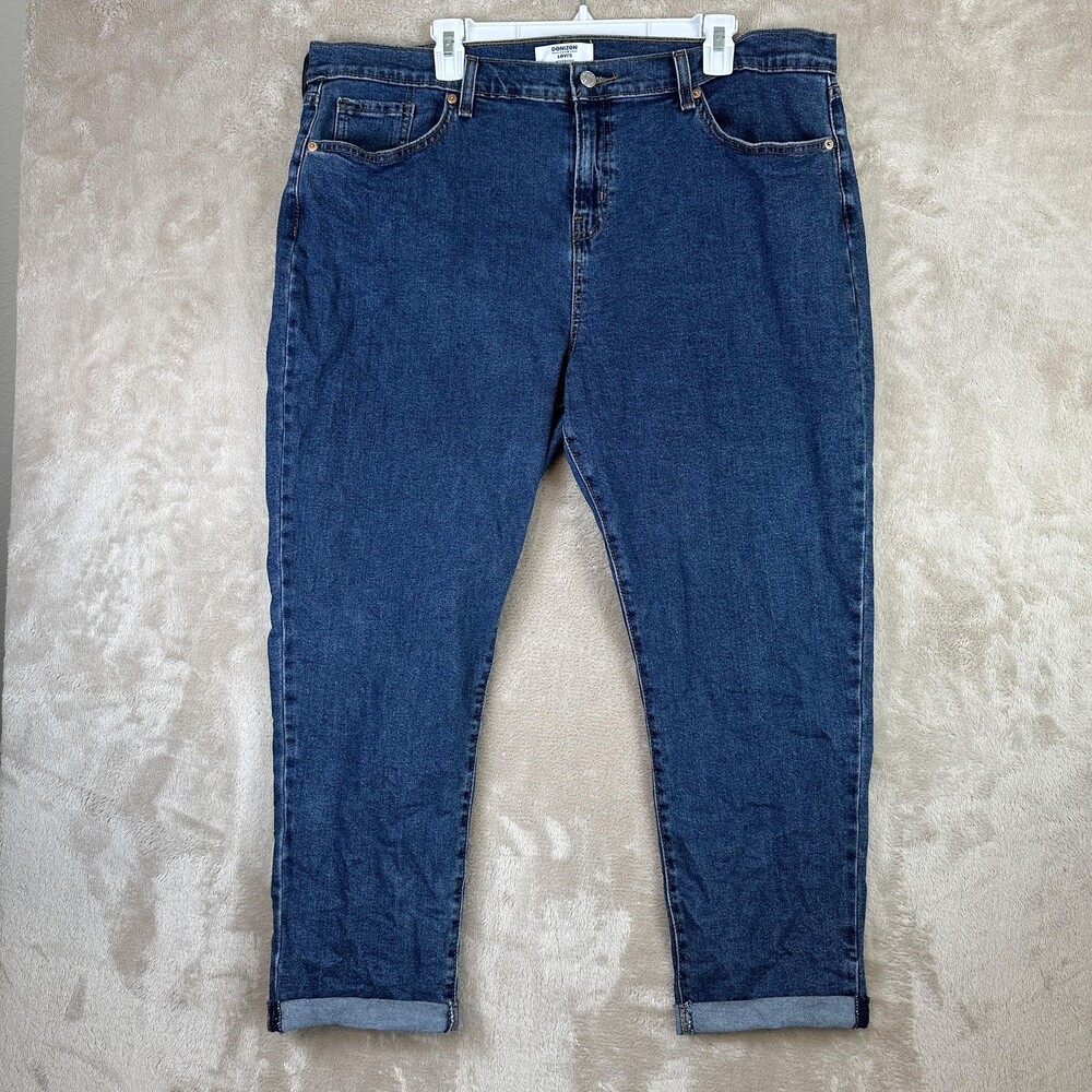 Denizen From Levis Jeans Womens 16 W33 Blue Boyfriend High Rise Stretch Denim